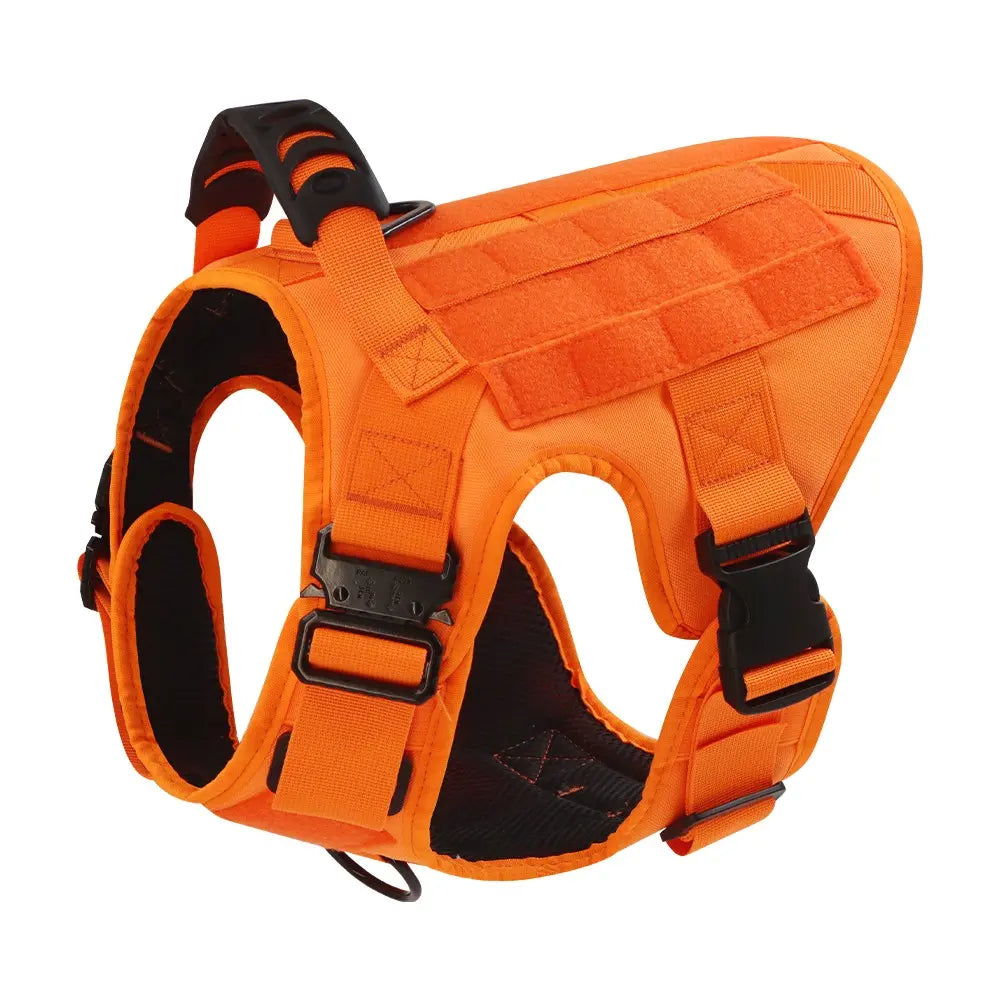 Professional Tactical Dog Harness, Leash, and Collar Set for Large Breeds - Ideal for German Shepherds and Malinois - Perfect for Training and Outdoor Activities