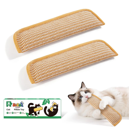 Potaroma Cat Toys Set of 2, Soft Sisal Indoor Scratching and Kicker Toys for Engaging Playtime