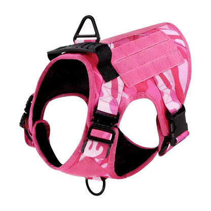 Professional Tactical Dog Harness, Leash, and Collar Set for Large Breeds - Ideal for German Shepherds and Malinois - Perfect for Training and Outdoor Activities