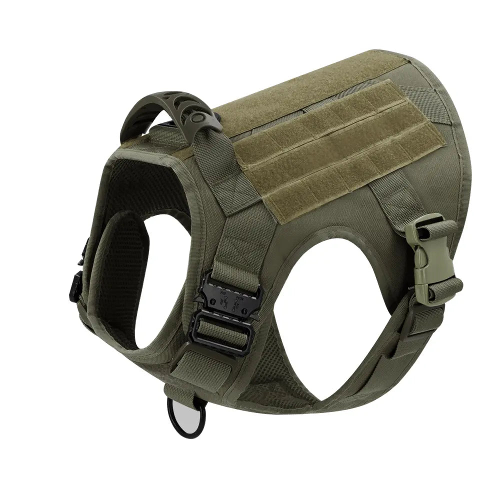 Professional Tactical Dog Harness, Leash, and Collar Set for Large Breeds - Ideal for German Shepherds and Malinois - Perfect for Training and Outdoor Activities