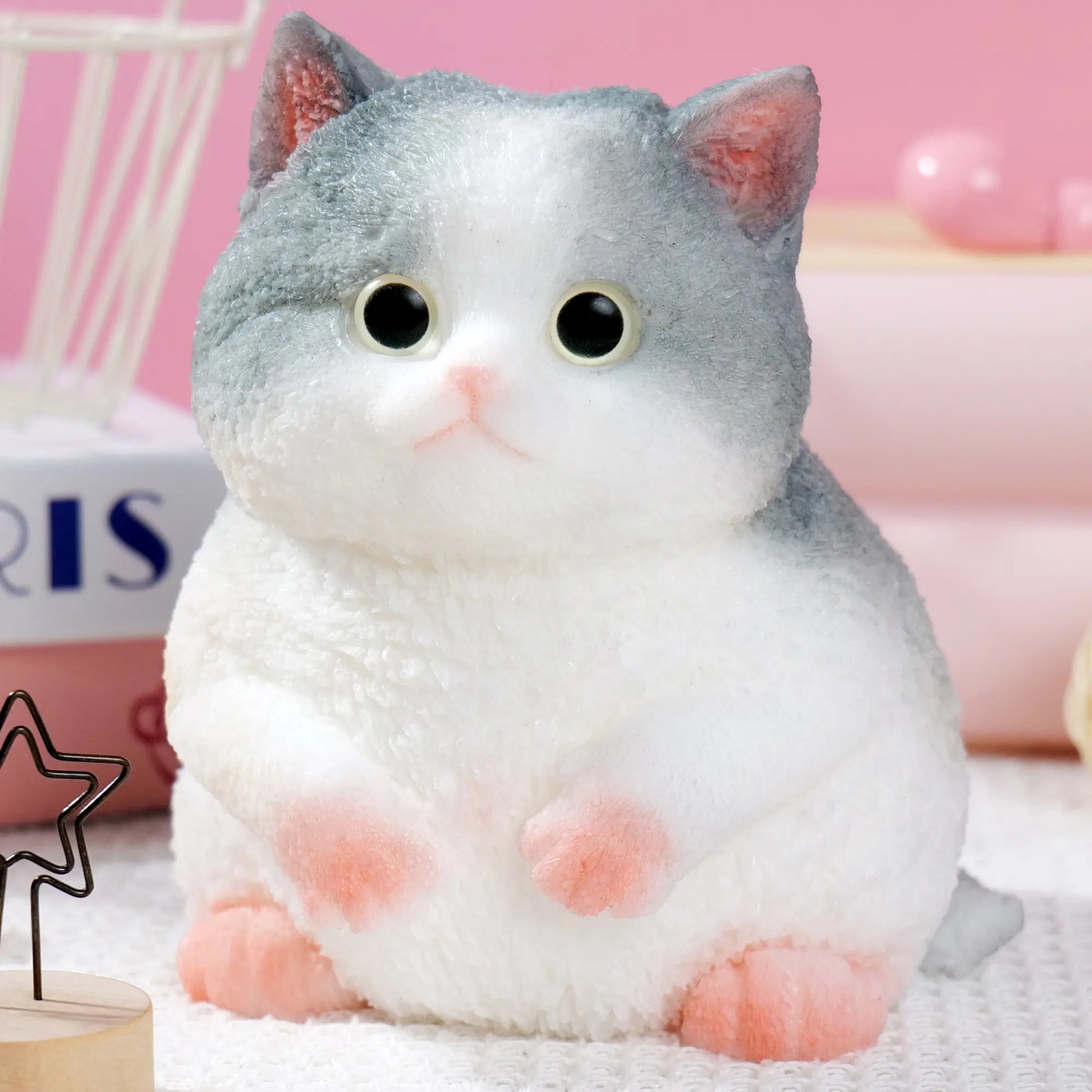 Large Handmade Taba Squishy Cat and Dog Toy - Hyperrealistic Kawaii Cat Simulation for Stress Relief and Autism Support, Silicone Squeeze Toy
