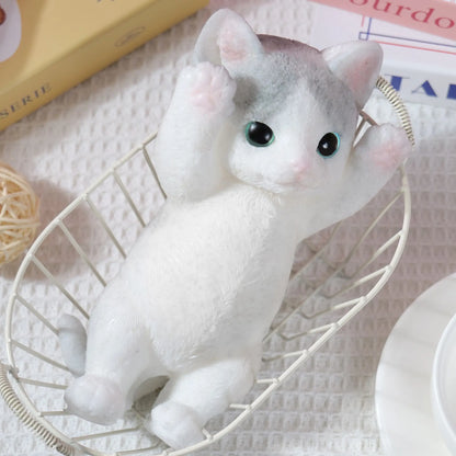 Large Handmade Taba Squishy Cat and Dog Toy - Hyperrealistic Kawaii Cat Simulation for Stress Relief and Autism Support, Silicone Squeeze Toy