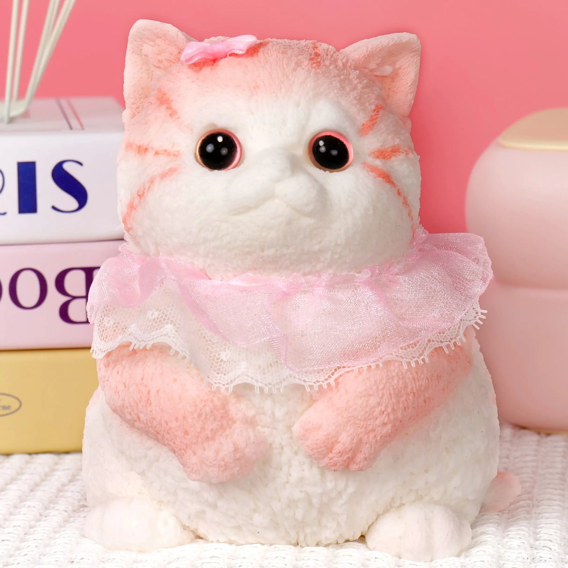 Large Handmade Taba Squishy Cat and Dog Toy - Hyperrealistic Kawaii Cat Simulation for Stress Relief and Autism Support, Silicone Squeeze Toy
