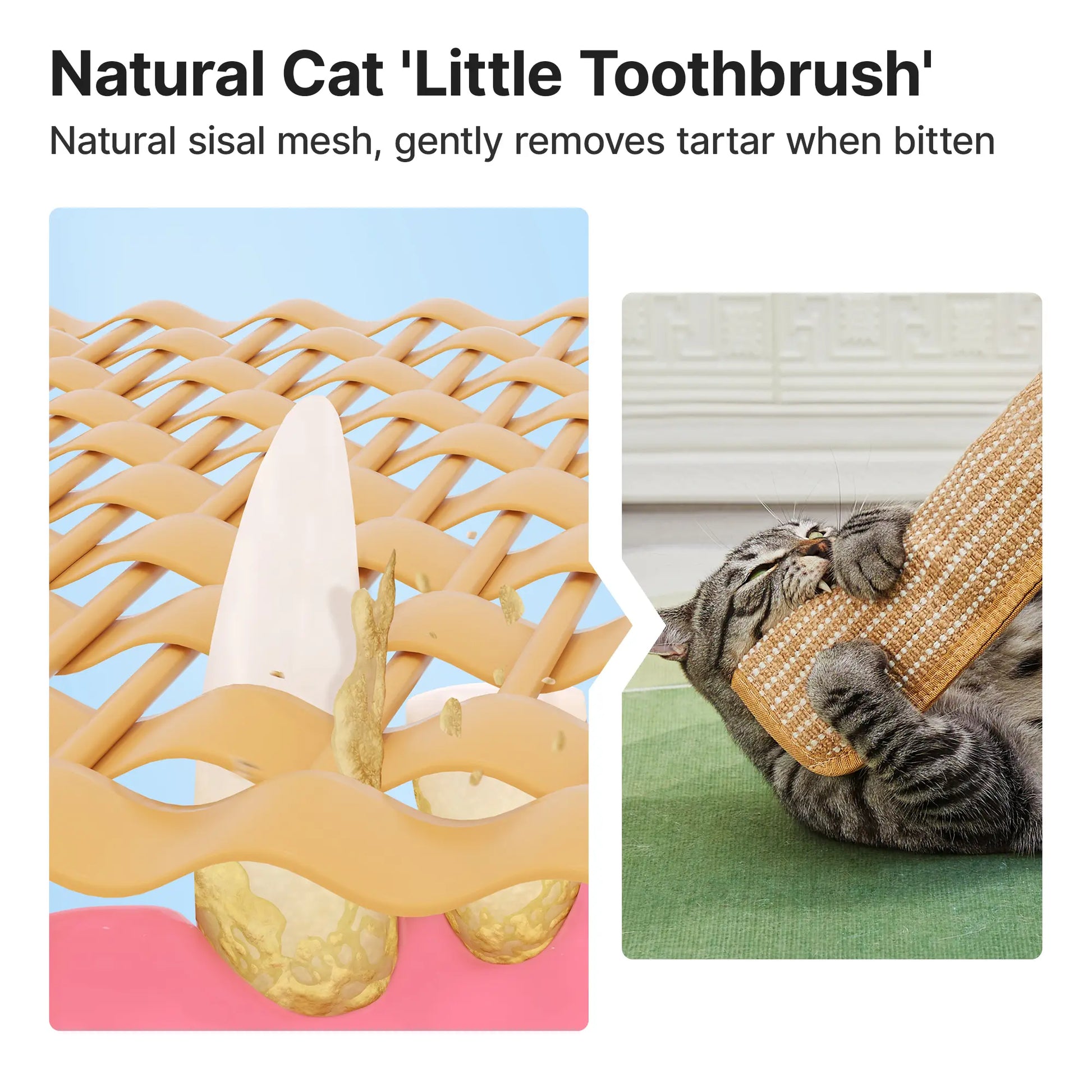 Potaroma Cat Toys Set of 2, Soft Sisal Indoor Scratching and Kicker Toys for Engaging Playtime