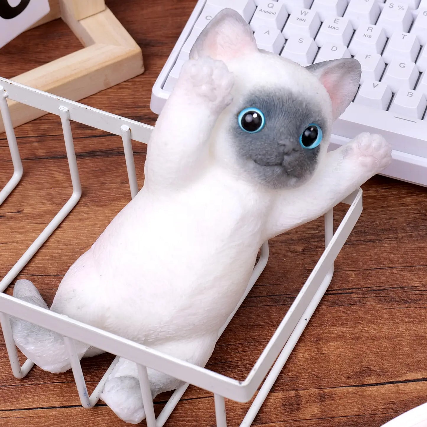 Large Handmade Taba Squishy Cat and Dog Toy - Hyperrealistic Kawaii Cat Simulation for Stress Relief and Autism Support, Silicone Squeeze Toy