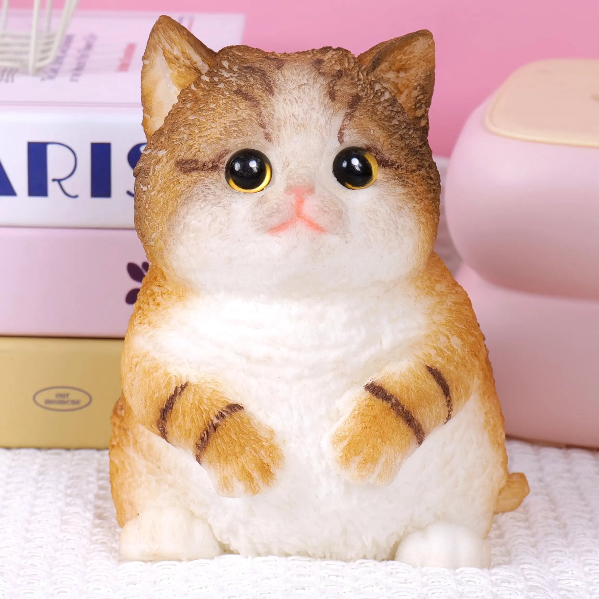 Large Handmade Taba Squishy Cat and Dog Toy - Hyperrealistic Kawaii Cat Simulation for Stress Relief and Autism Support, Silicone Squeeze Toy