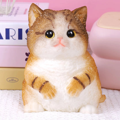 Large Handmade Taba Squishy Cat and Dog Toy - Hyperrealistic Kawaii Cat Simulation for Stress Relief and Autism Support, Silicone Squeeze Toy