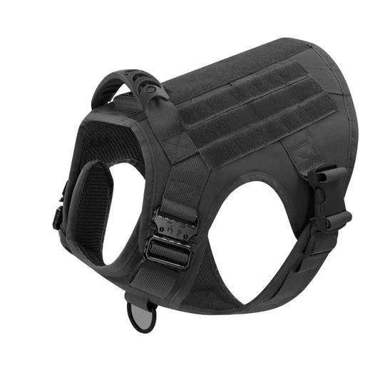 Professional Tactical Dog Harness, Leash, and Collar Set for Large Breeds - Ideal for German Shepherds and Malinois - Perfect for Training and Outdoor Activities