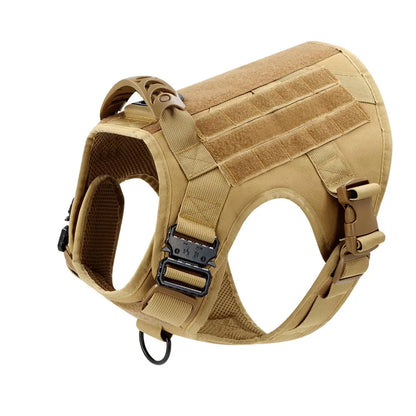 Professional Tactical Dog Harness, Leash, and Collar Set for Large Breeds - Ideal for German Shepherds and Malinois - Perfect for Training and Outdoor Activities