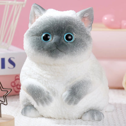 Large Handmade Taba Squishy Cat and Dog Toy - Hyperrealistic Kawaii Cat Simulation for Stress Relief and Autism Support, Silicone Squeeze Toy