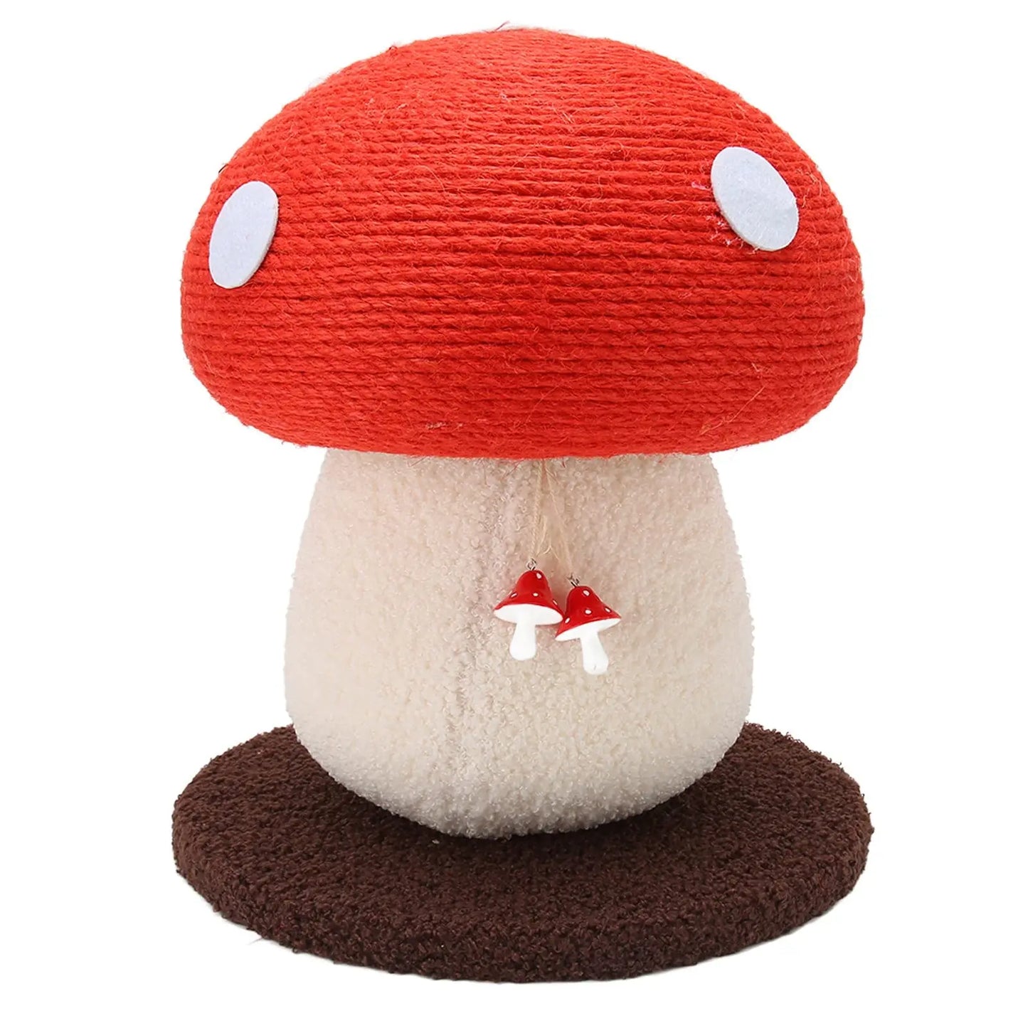 Extra-Large Mushroom-Shaped Cat Tree with Sisal Scratching Post for Indoor Cats - Natural Home Decor